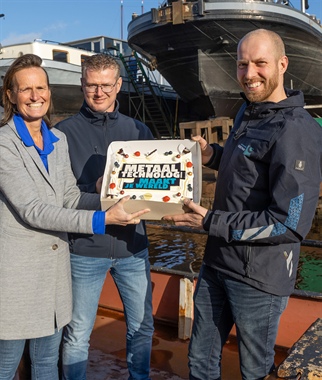 SLAGROOMTAART VOOR VAKMANSCHAP IN ZWARTSLUIS